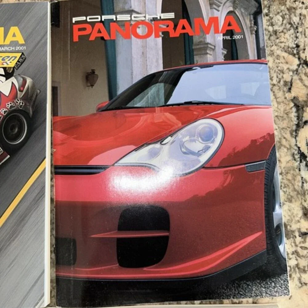 PORSCHE Panorama MAGAZINE 2001 Lot of 12 FULL YEAR Club of America